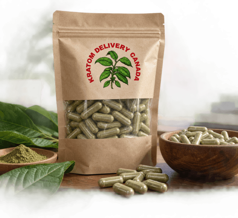 Lab-tested kratom capsules from Kratom Delivery Canada